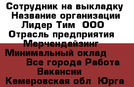 Сотрудник на выкладку › Название организации ­ Лидер Тим, ООО › Отрасль предприятия ­ Мерчендайзинг › Минимальный оклад ­ 18 000 - Все города Работа » Вакансии   . Кемеровская обл.,Юрга г.